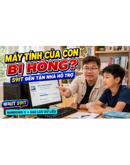 Máy tính của con bị hỏng? Sửa và cài lại máy tại Zhonghe