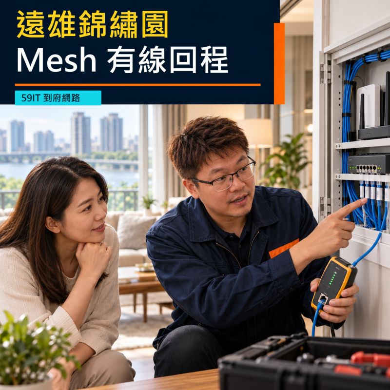 遠雄錦繡園到府網路規劃|分享器移位、Mesh與有線回程 遠雄錦繡園到府網路規劃|分享器移位、Mesh與有線回程