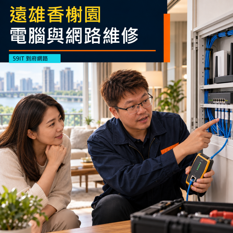 遠雄香榭園到府電腦與網路維修｜家庭設備、交屋查線與系統移轉