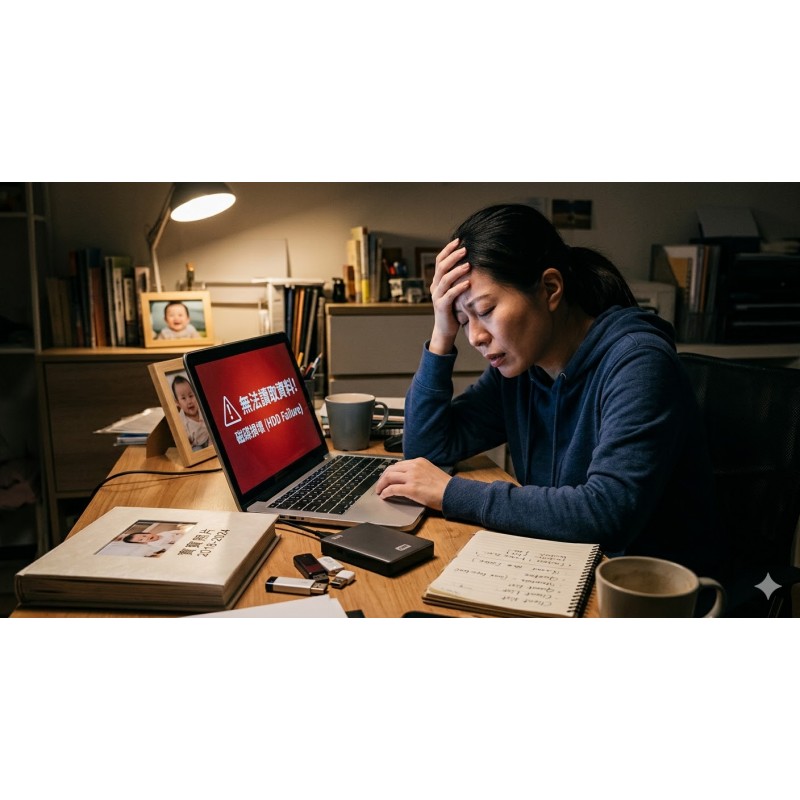 資料備份的重要性｜數位資料安全警示｜硬碟故障・雲端同步・帳號被盜如何防範資料消失