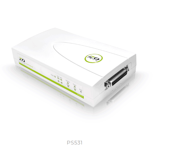 源壹科技 ZOTECH PS531 雙介面印表伺服器外觀